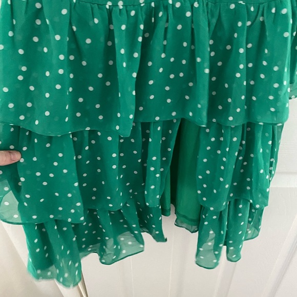Lulus green polka dot midi dress - Picture 3 of 3